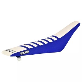 Enjoy MFG 2006-2009 Yamaha YZF 250 450 Seat Cover By Enjoy MFG BLACK BLUE BLACK RIBS #82