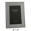 Sparkly Silver Glitter Impressions Picture Photo Frame 6" x 4"