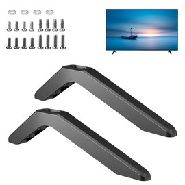 Mineup Universal TV Stand, TV Base Feet with Screws, TV Holder, Universal TV Stand, TV Stand for Most 32 40 49 50 55 Inch LED LCD TVs, Weight Capacity up to 45 kg