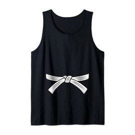 Judo belt white belt Judo 6th Kyu Obi, Jiu-Jitsu, Aikido Tank Top