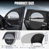 2PCS Car Window Shade, Highly Elastic Cars Windows Scree, for