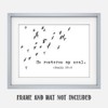 Psalms 23:3"He Restores My Soul." Bible Verse Wall Print- Unframed