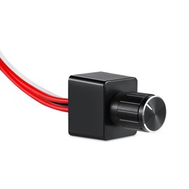 Acegoo DC 12V Light Dimmer, Rotary Dimming Switch for RV Boat Truck LED Lighting, Halogen, Incandescent, Strip Lights, Rated 6A