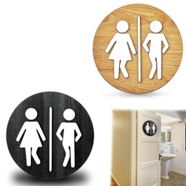 Bathroom Signs, Cute Bathroom Wood Decor Funny Rustic Bathroom Wall Art Half Bath Signs Hanging Farmhouse Decoration Toilet Shelf Home Decoration
