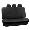 FH Group Car Seat Cover for Back Seat in Black
