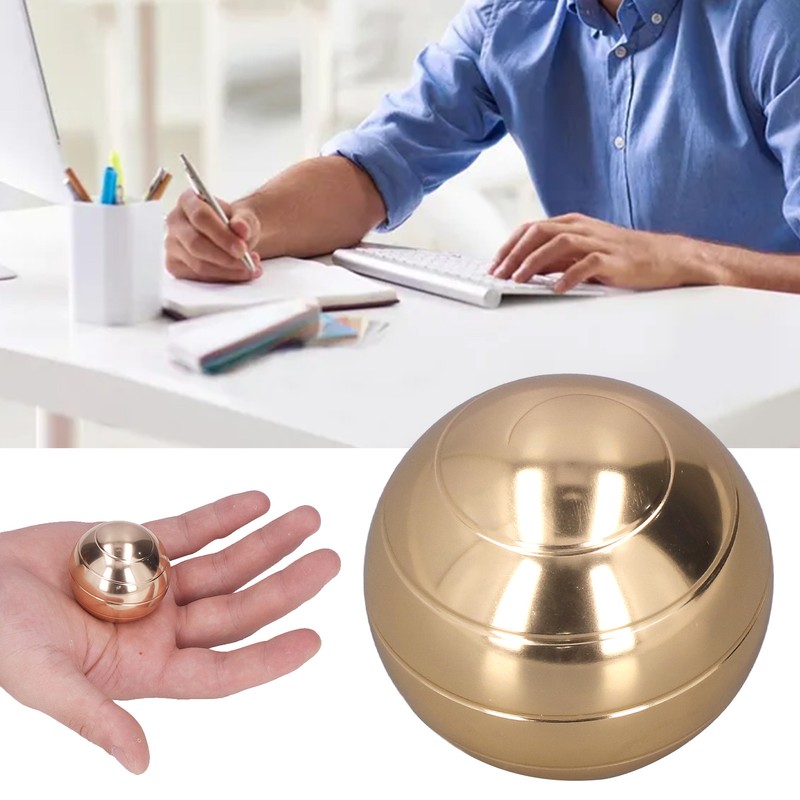 45mm Diameter Gyroscope Ball Alloy Rotating Anxiety Relief Fingertip Decompression