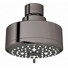 GROHE 26043A01 New Tempesta Cosmopolitan 100 4 Spray Shower Head, Hard Graphite