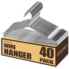 Wire Hangers,Heavy Duty Clothes Hanger,Silver Metal Hangers,Stainless Steel Coat Hanger