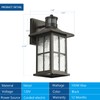 FLEDAVID Motion Sensor Porch Light Dusk to Dawn Outdoor Wall