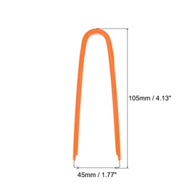 QUARKZMAN IC Puller Chip Extractor Stainless Steel with Insulated Vinyl Handle, Orange, Pack of 5