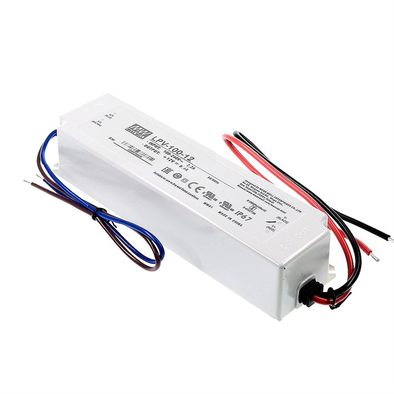 TorqCali LPV-100-12 (102W/12V/8.5A) Cost-Effective LED Waterproof Power Supply