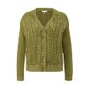 s.Oliver Women's Cable Knit Cardigan, 7774 Green