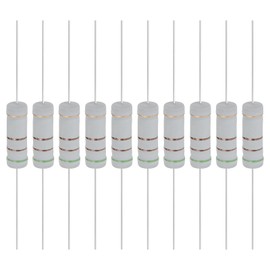 YOKIVE 10 Pcs 510 Ohm 5 Watts Metal Oxide Film Resistor, 5% Tolerance Resistor Axial Lead | Flame Proof for DIY Electronic Circuits, Audio-Video Projects