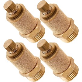 Vixen Air 1/2" NPT Dump/Slowdown/Silencer Flow Control Valve For Suspension - Bundle of four fittings VXA4012-4