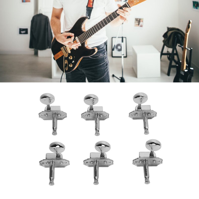 6 Pcs String Tuning Pegs 3L3R High Strength Metal Machine