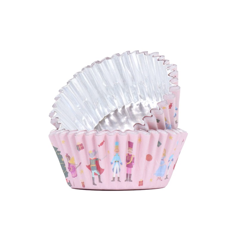 PME Foil Lined Cupcake Cases - Nutcracker, Pack of 30,