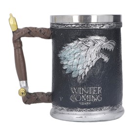 Stainless Steel Liner Mug Resin Decorative Hand Painted Beer Cup for Home Bar KTV Restaurant Large