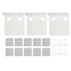 3 PCS Small Security Cameras Wall Shelf with 6 Cable