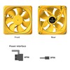 Vetroo DF120 3 Pack Case Fans, 120mm LED Lighting PC