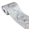 Elegant Grey Floral Molding Wallpaper Border Peel Stick Home Ceiling