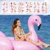 CharmBurst 10 Stück Flamingo Tattoos Kinder, Temporäre Tattoos mit Flamingo-Motiven,