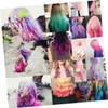 BIUDECO DIY Temporary Hair Chalk Set Colors Purple Rosy Blue