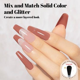 YTD Likomey Gel Nail Polish,15ml Oatmeal Light Brown UV Nails Gel,Fall Winter Salon Home DIY Nail Art Manicure and Pedicure Gel Varnish,CS463