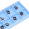 10Pcs Carbide Turning Blade Titanium Alloy High Temperature Resistance Rhombus