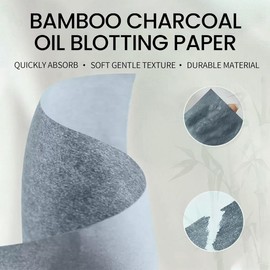 COYUN 100 pcs oil control paper, Gesichts-Löschpapier Set mit Spiegel und Puderquaste, Blottpapier Für Fettige Hautpflege, Oil control paper, Blotting-Papiere, Ölabsorbieren de Blätter, Öl-Löschpapier