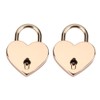 Hilitand 2 x Rose Gold Heart Shaped Padlock with Key