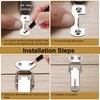 Spring Loaded Toggle Latch, 16PCS Latch with Lock Hole 56