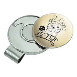 GRAPHICS & MORE I Love My Pit Bull Golf Hat Clip with Magnetic Ball Marker