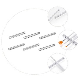 Ipetboom 6pcs Nail Art Tool Stand Compact Manicure Storage Holder for Brushes and Pens and Easy to Use Organizer for Nail Beauty Process