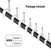 100PCS Round Cable Clips, 6MM Electrical Cable Wall Clip Cable