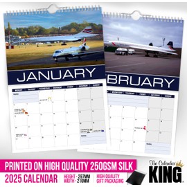 The Calendar King // Concorde - A4 Size 2025 Wall Calendar