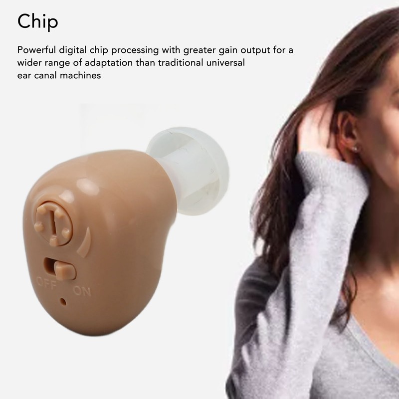 Hearing Aids Lightweight Rechargeable Magnetic Charging Case Mini Invisible Hearing