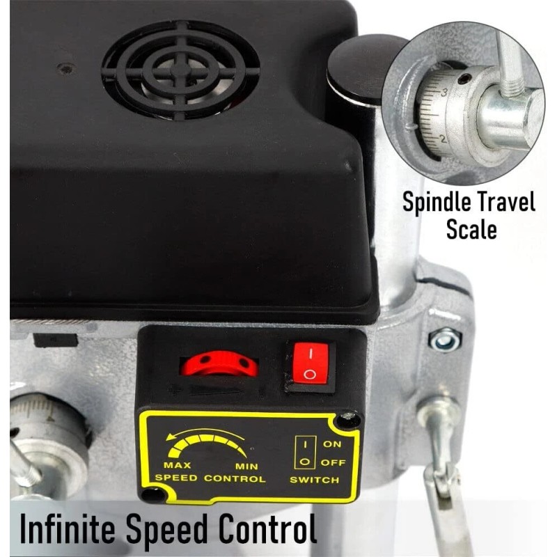 SENDERPICK Mini Bench Drill Press Small Benchtop Drilling Machine Adjustable