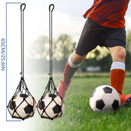 Soccer Rebounder Trainer with Ball Return Soccer Training Equipment Training Aid & Teens-Improve Shooting & Passing Skills Fits Size 3,4,5 Youth Soccer Balls,Black