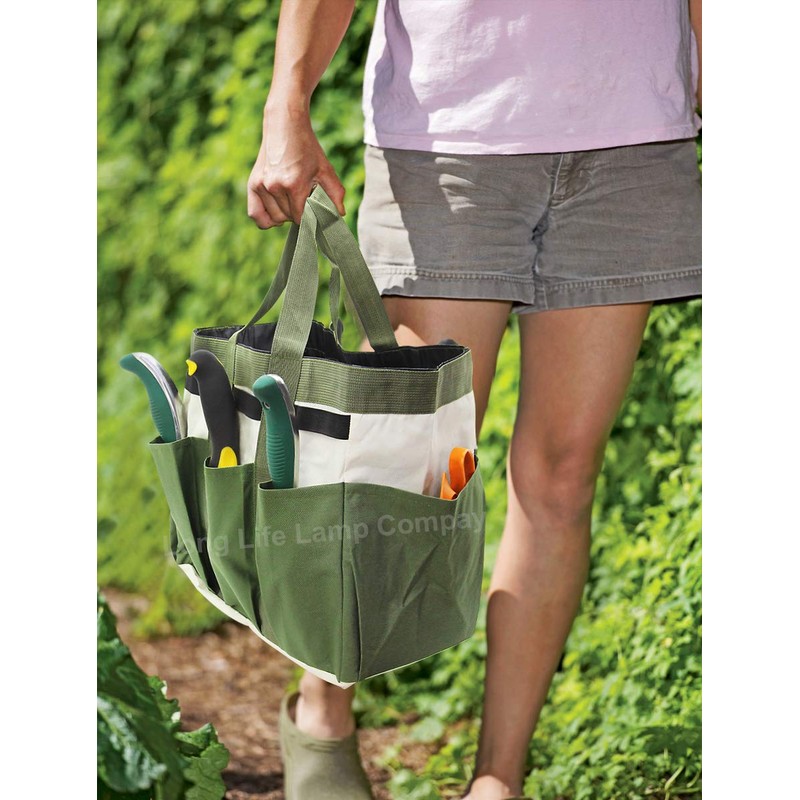 Garden Tool Bag Organizer Heavy Duty 8 Pocket Gardening Hand