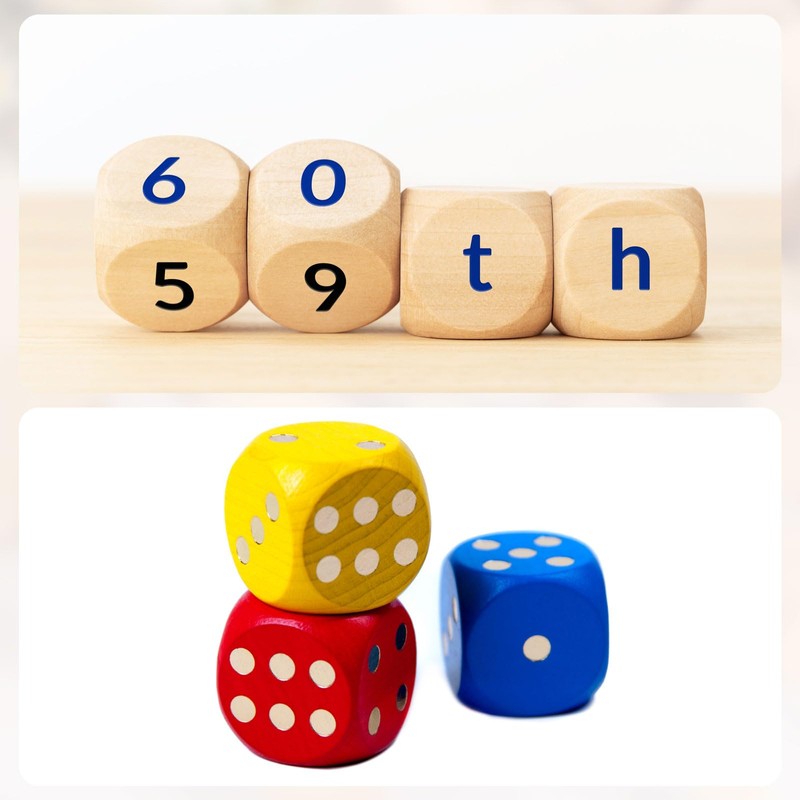 sourcing map 10 Pcs Blank Wooden Dice, 30mm/1.18inch Unfinished Wooden