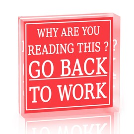 White Elephant Gift Ideas for Adults Funny Gag Gifts for Coworkers Women Men Funny Desk Signs Desk Accessories for Work Fun White Elephant Gifts for Adults