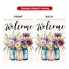 HOMFREEST Spring Floral Garden Flag 12x18 Inch Double Sided Small