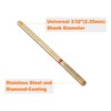 sourcing map 5pcs 200-230 Grits Diamond Grinding Bit 2.6mm Cylindrical