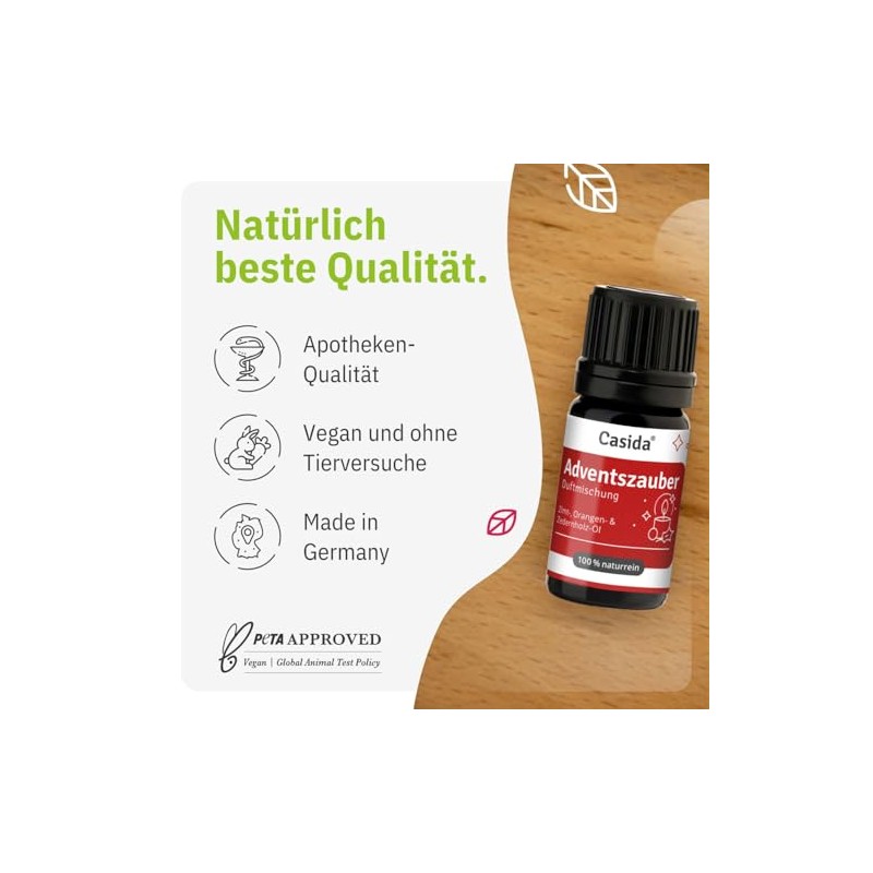Casida Casida Adventszauber Duftmischung Weihnachtsduft C Duft?l 5 ml