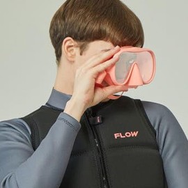 Flowpoint Foldable Snorkeling Glasses Mask Equipment Set, Anti-Fog Free Diving, Water Play Specialized Snorkeling Equipment Set (Pink)