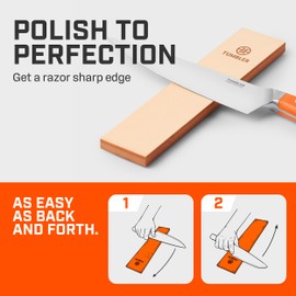 Genuine Leather Knife Sharpening Strop - Companion for Tumbler Knife Sharpener Kits