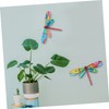 ABOOFAN 2sets Dragonfly Ornaments Iron Craft Home Decor Wall Decor