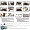 HOPE YOU READY Shatterproof in-Channel Window Rain Guards for 2015-2021