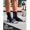 TENYSAF Compression Sport Running Socks: Athletic Socks for Men Women