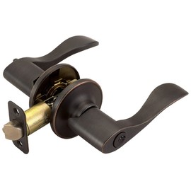 Design House Springdale Keyed Entry Exterior Door Lever Handle Lockset, Oil-Rubbed Bronze, 6.375 in x 1.94 in x 2.625 in, Item 700542